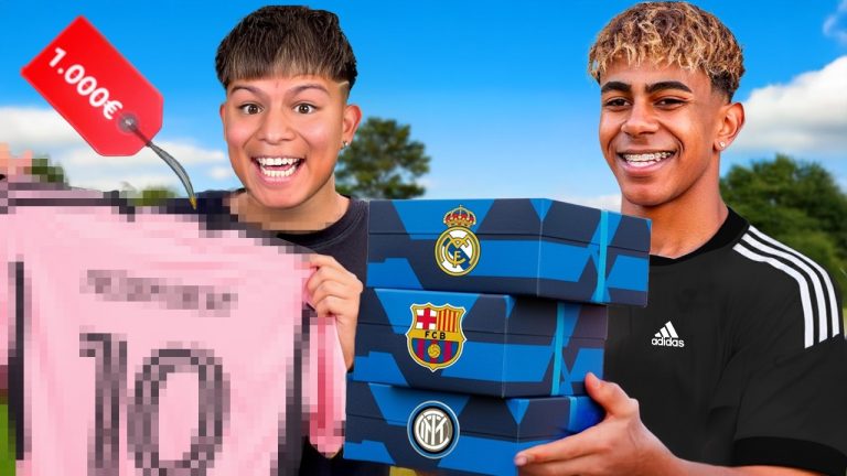 ABRÍ 50 CAJAS MISTERIOSAS DE CAMISETAS DE FUTBOL.. «Messi, Cristiano Ronaldo..»